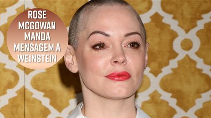 Rose McGowan manda recado arrepiante a Harvey Weinstein