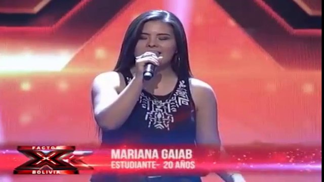 Mariana Gaiab impresiona con su melodiosa voz a los jurados del Factor X Bolivia 2018