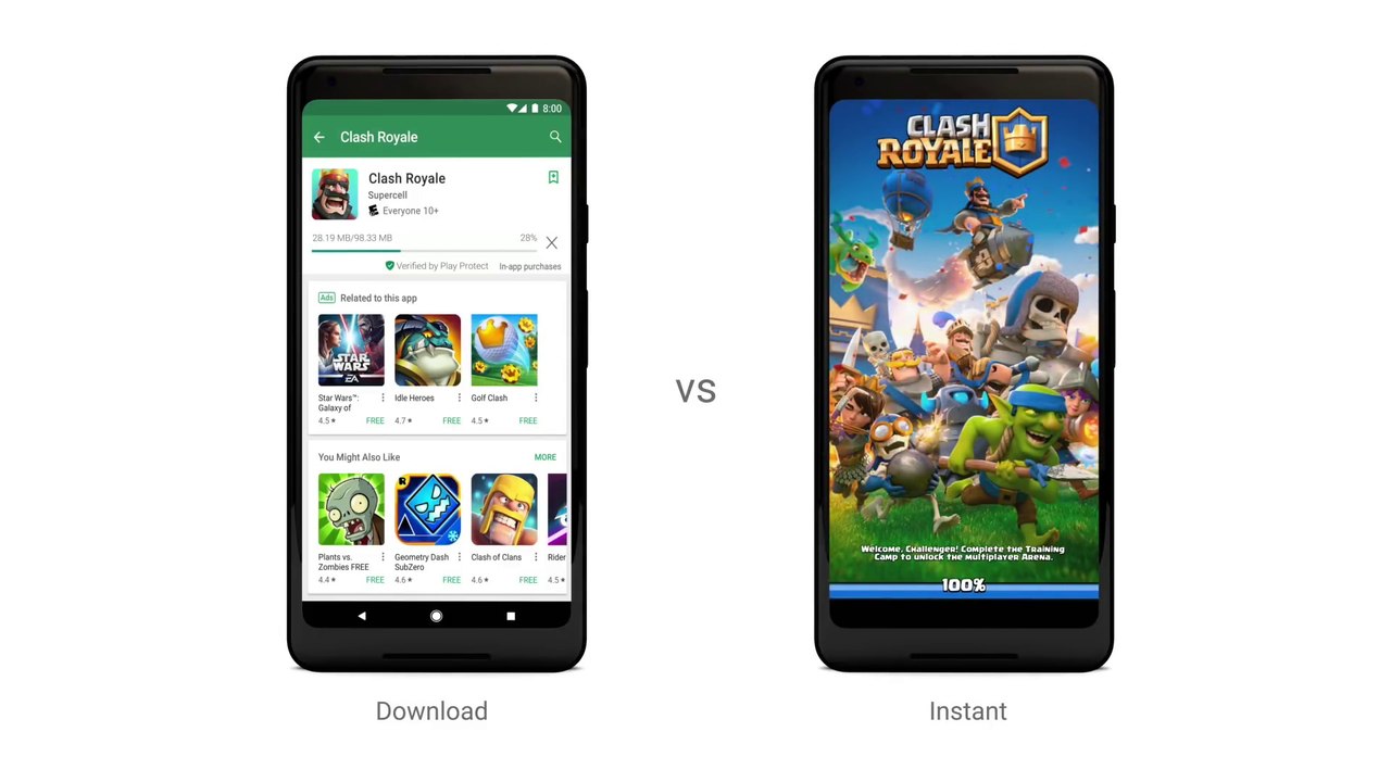 Présentation de Google Play Instant