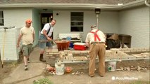 Volunteers helping to rebuild homes devastated by Harvey