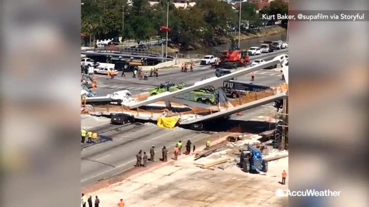 6 dead after Miami bridge collapses