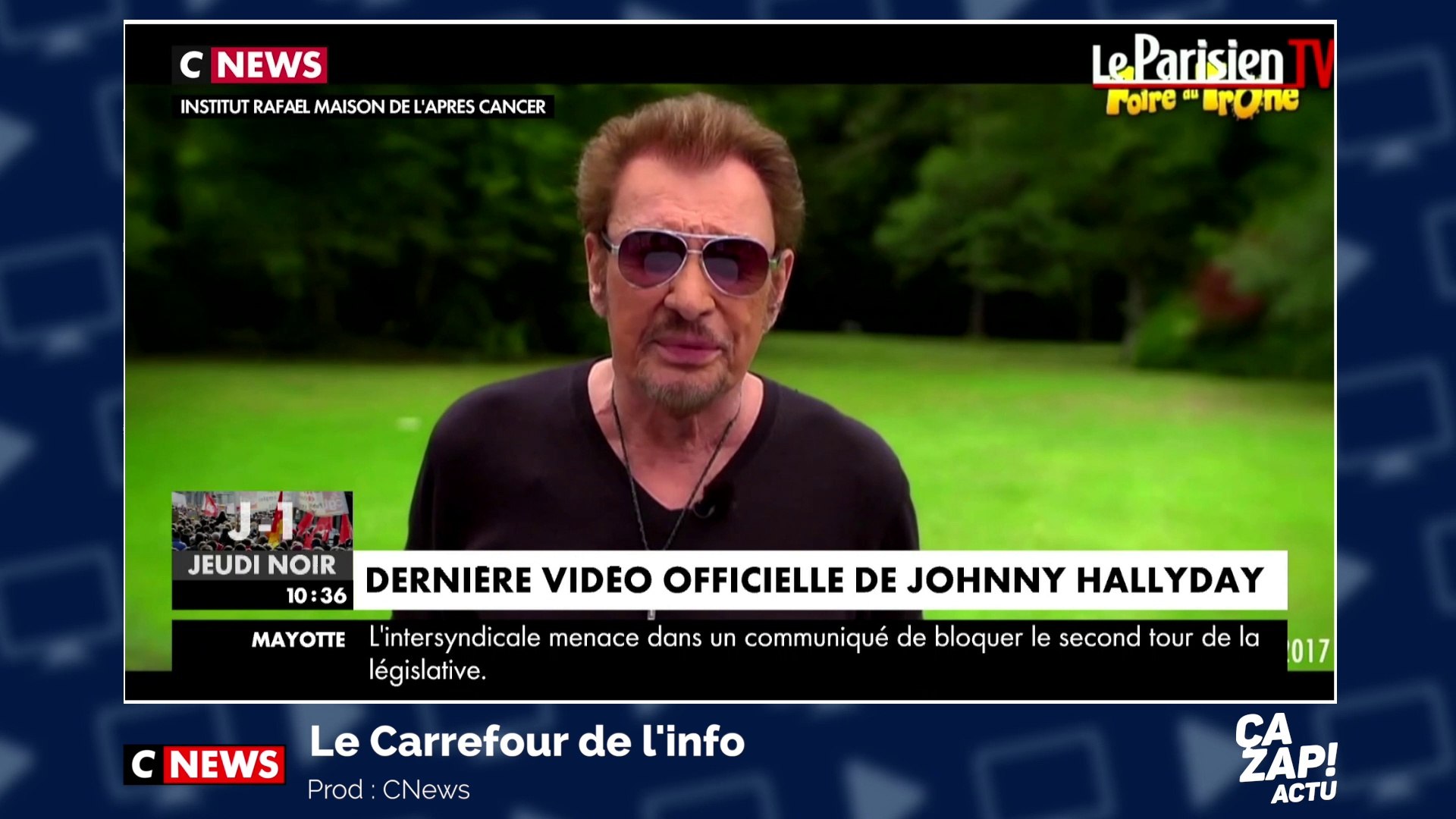 Voici La Derniere Video Officielle De Johnny Hallyday Video Dailymotion