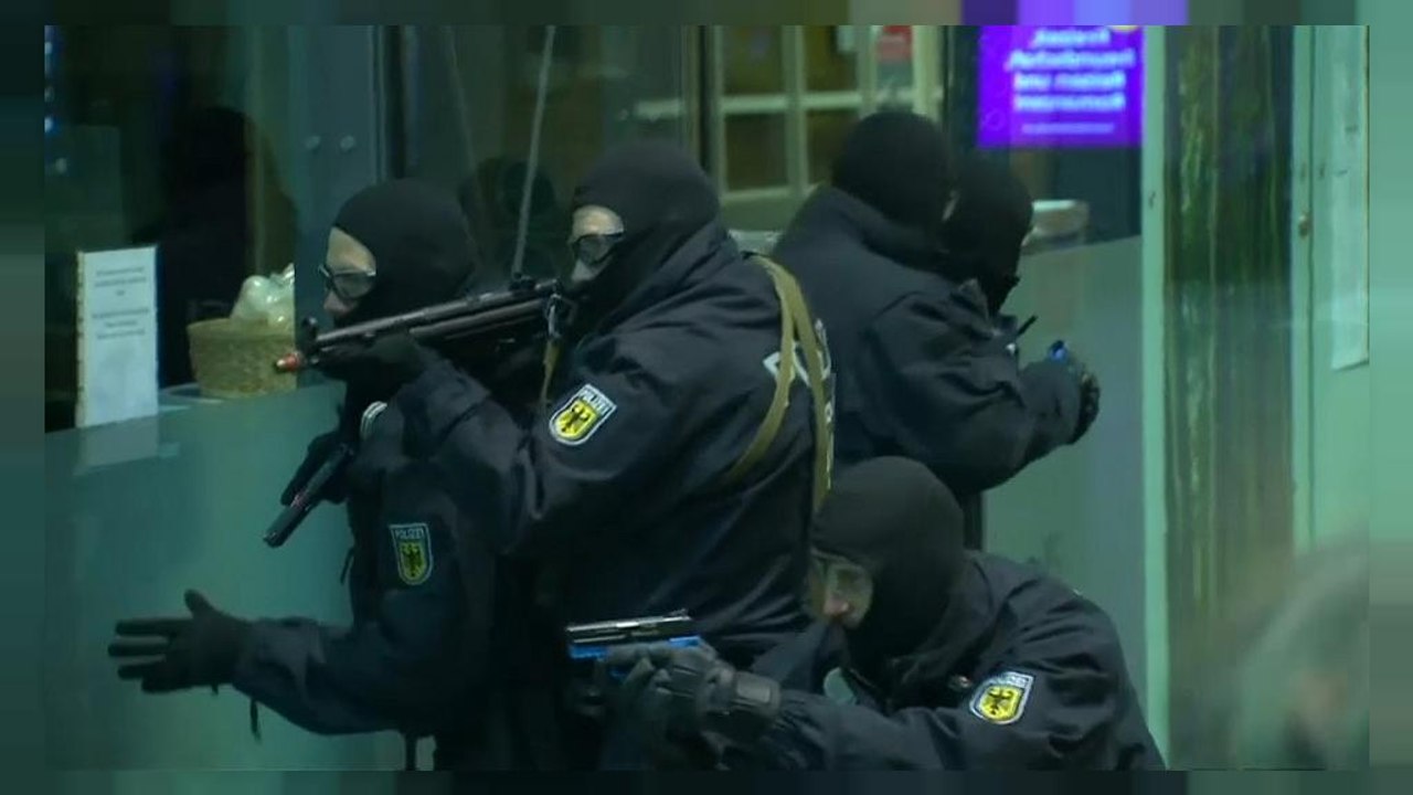 Anti-Terror Übung in Frankfurt