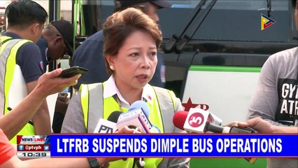 LTFRB suspends Dimple bus operations
