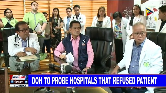 DOH to probe hospitals that refused patient