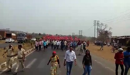 maharastra aadivasi kisaan sabha morchya nashik to mumbai 7