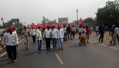 maharastra aadivasi kisaan sabha morchya nashik to mumbai 9