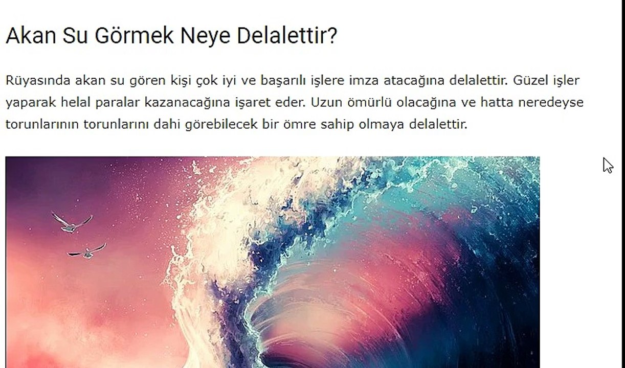 Rüyada Su