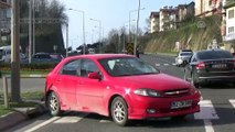Otomobil ile motosikletin çarpışması güvenlik kamerasınca kaydedildi - ORDU