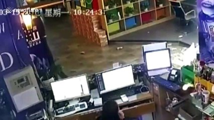 Exploding fridge nearly takes out customer at internet cafe