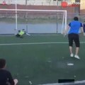 Stunning penalty kick drives the squad crazy