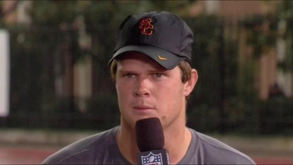 Darnold on facing heavy rain at his pro day: 'I was waiting for it'