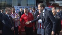 Gençlik ve Spor Bakanı Bak ve Dışişleri Bakanı Çavuşoğlu, Özel Sporcular Futsal Milli Takımı ile...