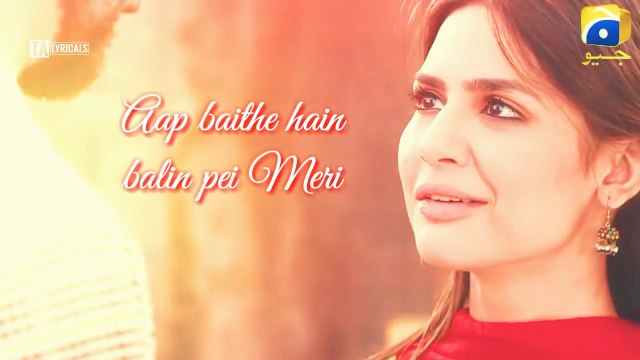 Dhaani OST Song - Aap Baithe Hain | Har Pal Geo | Zamad Baig | Nusrat Fateh Ali Khan | Lyrical Video