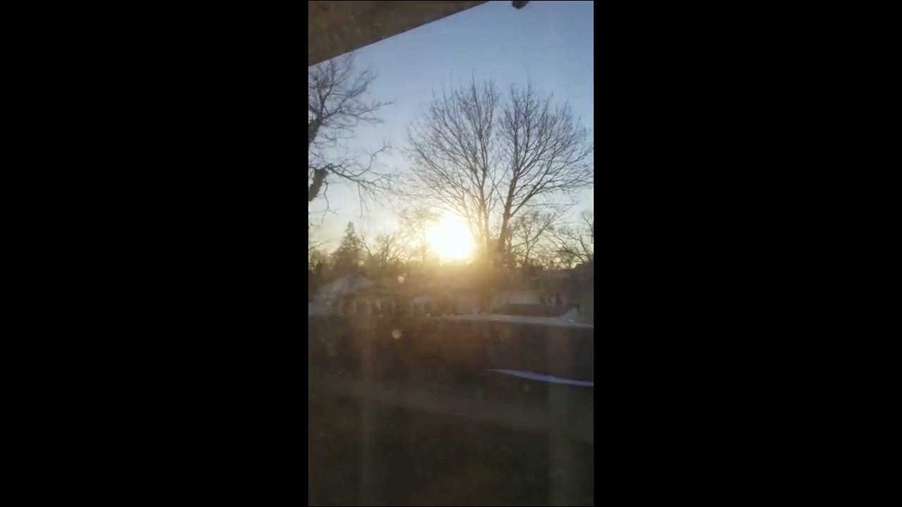 NEW YORK CITY Sunrise THREE SUNS NIBIRU Sytem Planet X March 2018....