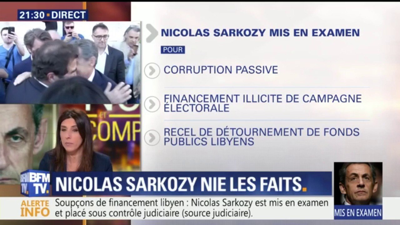 Soupçons de financement libyen: Nicolas Sarkozy mis en examen et placé sous contrôle judiciaire
