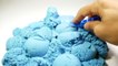 Oddly Satisfying Video | Scooping the blue & green kinetic sand ~ asmr