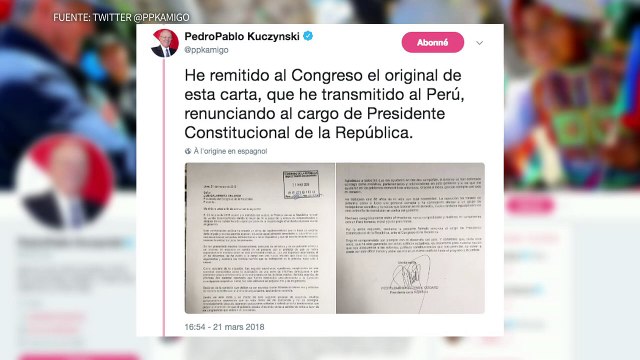 Kuczynski deja la presidencia de Perú entre escándalo Odebrecht