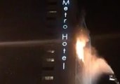 Fire Crews Tend to Blaze at Metro Hotel in Dublin