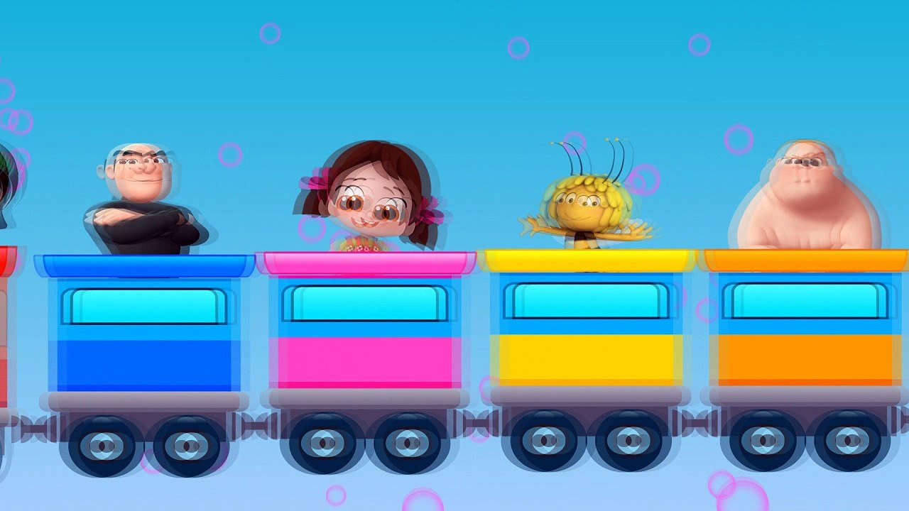Maya L'abeille,Pepee,Macha prennent en train animasyoncomplet en français