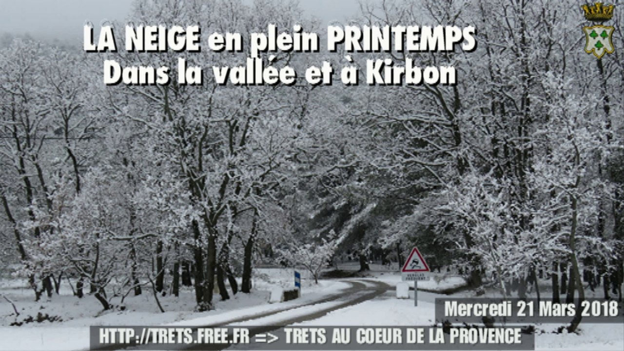 TRETS - Neige de printemps dans la vallée et a Kirbon 21Mars2018