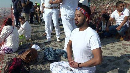 Cientos reciben equinoccio de primavera en pirámides mexicanas