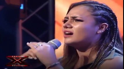 Gardenia Moruno impresiona con su canto en el Factor X Bolivia 2018