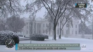 Nova tempestade de neve atinge os EUA nesta quarta-feira