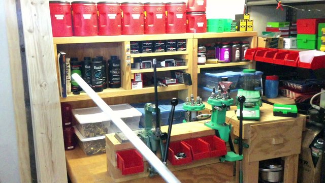 Installing a 3 inch lift on my reloading bench