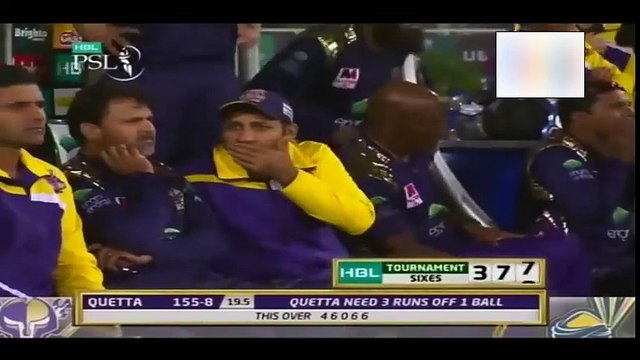 Thrilling Last Over Of Eliminator 1 Peshawar Zalmi Vs Quetta Gladiators Match 31 HBL PSL 2018