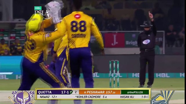 Short Highlights Innings 2 Peshawar Zalmi Vs Quetta Gladiators Eliminator 1 20Mar HBL PSL 2018