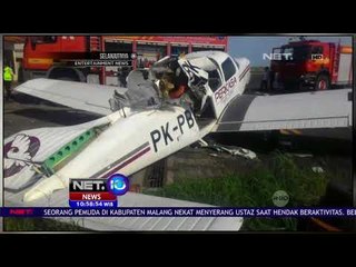 Pesawat Latih Gagal manuver dan Jatuh  - NET 10