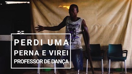 Ele virou professor de dança depois de perder uma perna