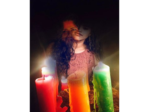 SUN TV Nandhini Serial Actress Gayathri also known as Sandhya Manimegalai Images