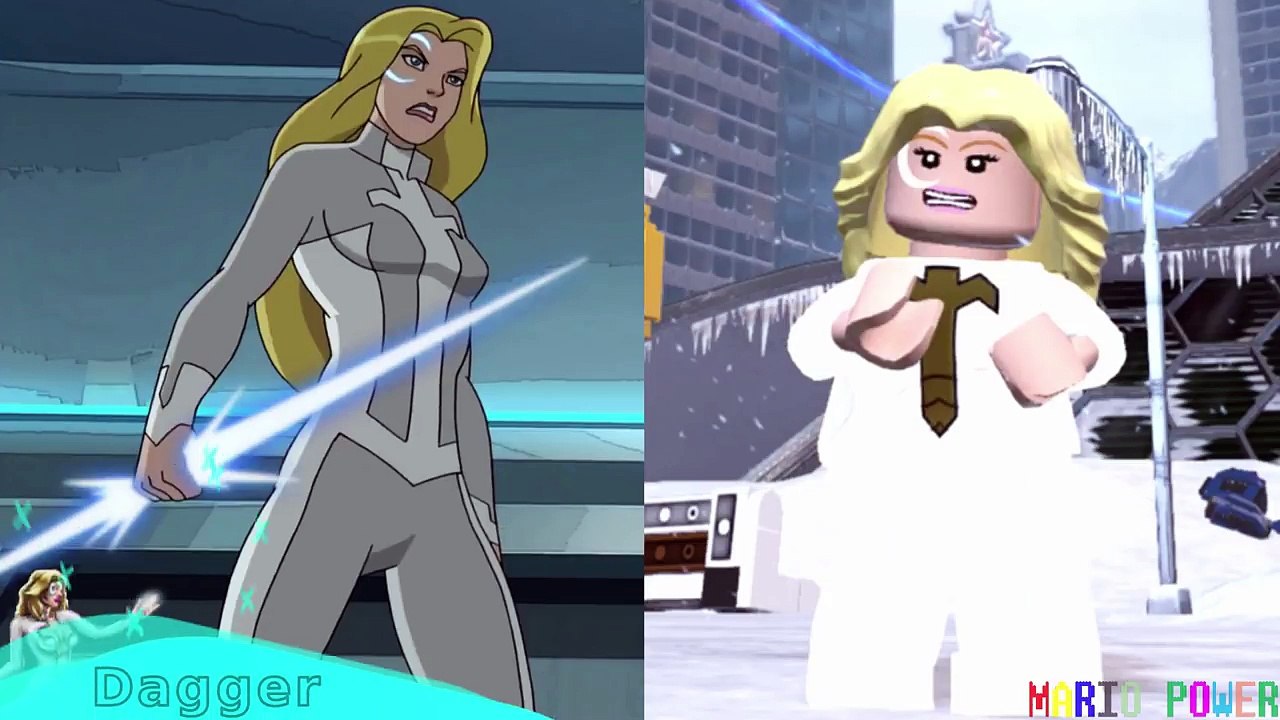 Lego Marvel Superheroes 2 - Cloak and Dagger DLC ALL CHARACTERS (Side by Side) Comics VS Lego