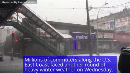 Strong Winter Storm Halts U.S. East