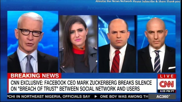 CNN Exclusive: Facebook CEO Mark Zuckerberg breaks silence on Breach of Trust between social network and users. #CNN #BreakingNews #Breaking #News #Facebook #MarkZuckerberg #SocialMedia #Social #Media #AndersonCooper