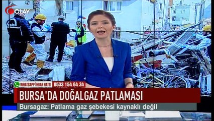 Bursa'da doğalgaz patlaması