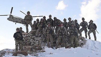 Pararescuemen Conduct Training Via CH-47 Chinook In The Mountains Of Afghanistan