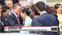 President Moon Jae-in arrives in Vietnam for state visit
