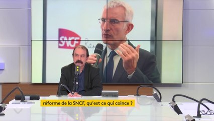 #SNCF : "Une société anonyme à capitaux publics, c'est la porte qui s'entrouvre vers une ouverture du capital, voir une privatisation. C'est ça qui est dangereux" - Philippe Martinez (CGT)