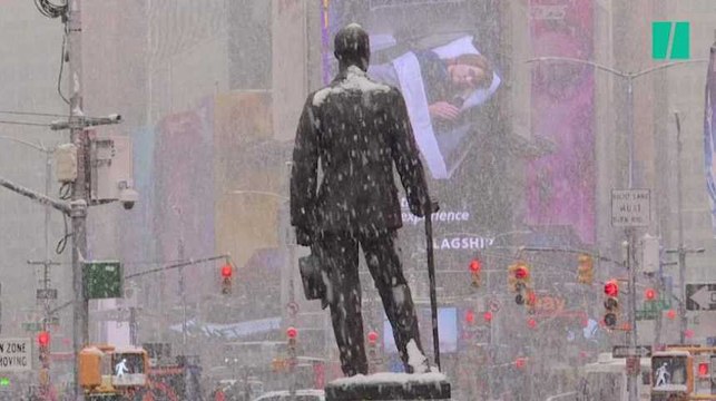 Pour l'arrivée du Printemps, les images de New York, ensevelie sous la neige