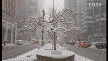 New York débute le printemps... sous la neige
