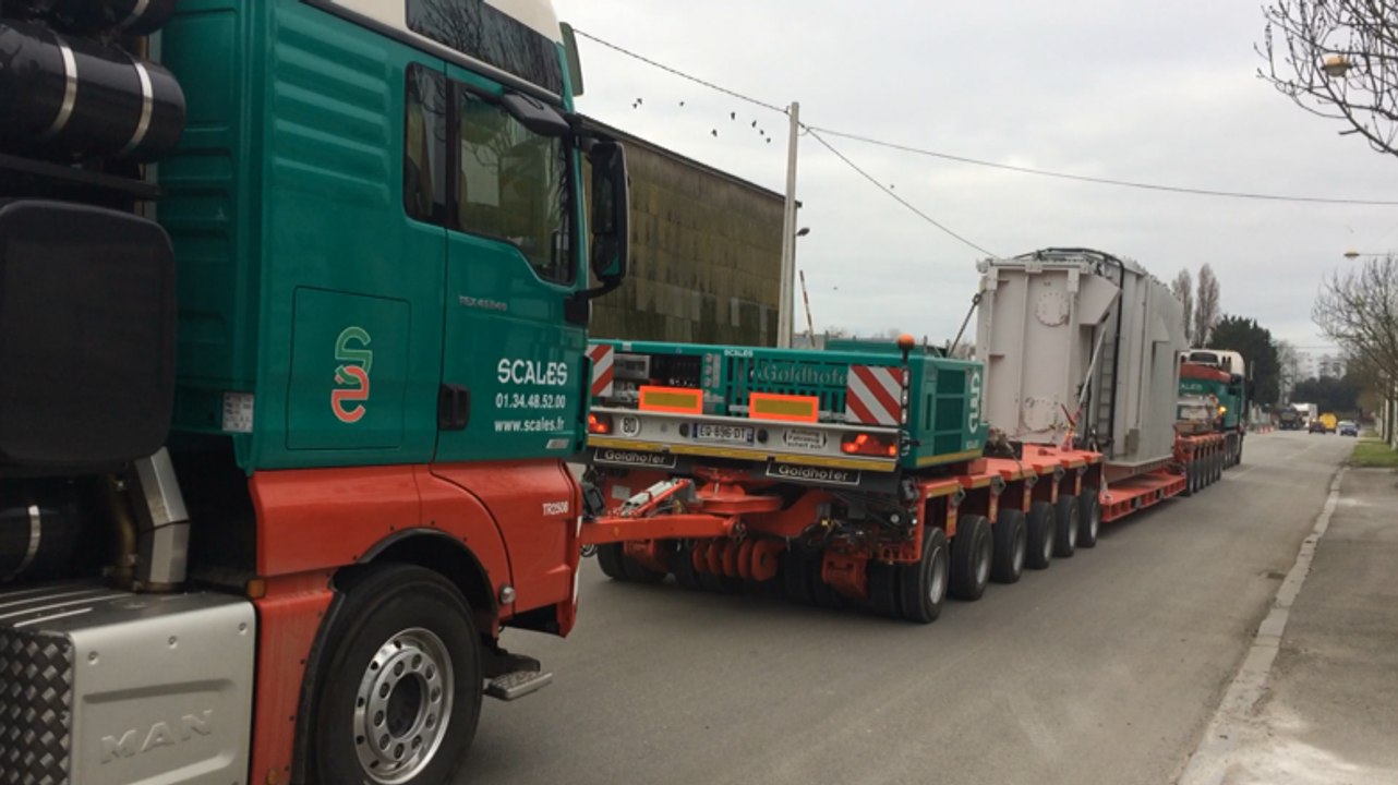 54 m de convoi exceptionnel entre Lorient et Quimper