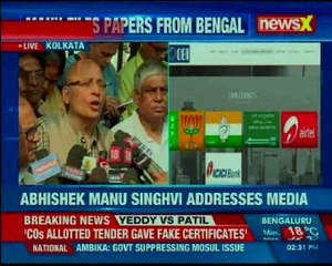 Abhishek Manu Singhvi addresses media on nomination papers