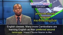 Students in Cambodia Want to Learn English