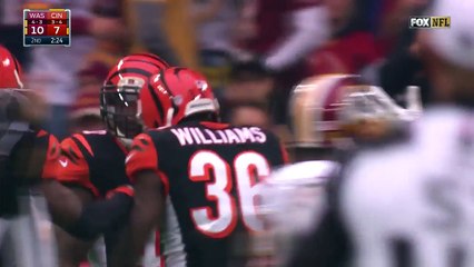 2016 - Kirk Cousins pass intercepted by George Iloka