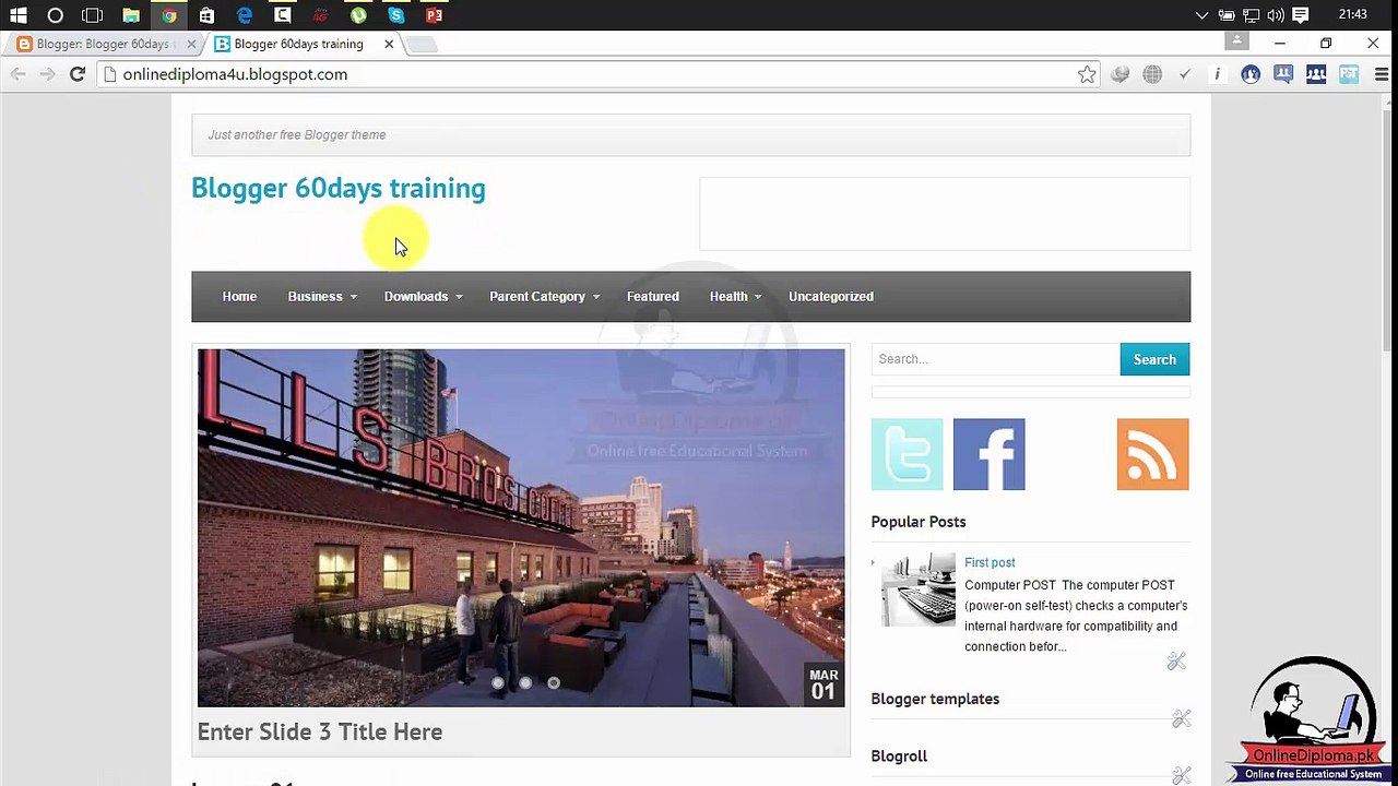 Blogger training Lesson 23