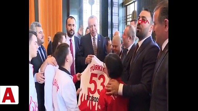 Down Sendromlu Özel Sporcular Futsal Milli Takımı Beştepe�de