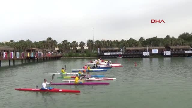 Kano'da Gloria Canoeing Cup 5000 Metre Durgunsu Turnuvası Yapıldı